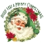 Picture of GREEN SANTA MERRY CHRISTMAS