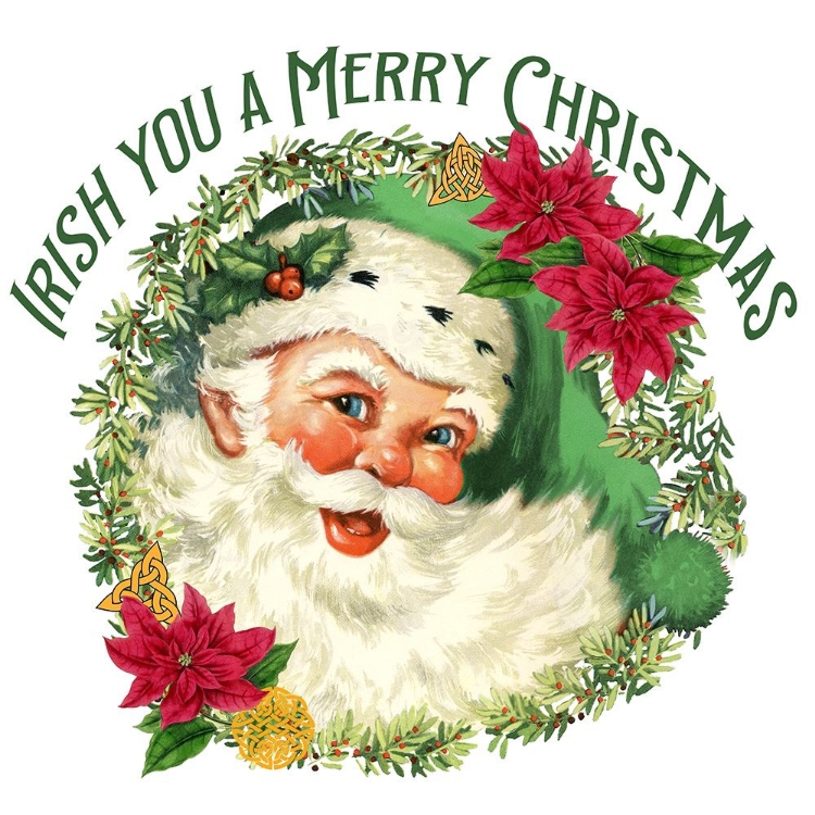 Picture of GREEN SANTA MERRY CHRISTMAS
