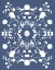 Picture of BLUE WHITE WILDFLOWER ART