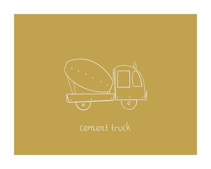 Picture of CEMENT TRUCK MUSTARD