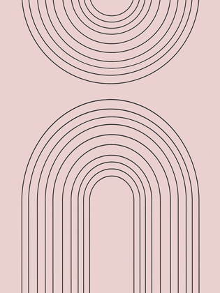 Picture of BLUSH ABSTRACT RAINBOWS