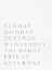 Picture of DAYS OF THE WEEK