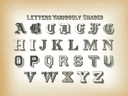 Picture of VINTAGE ALPHABET