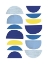 Picture of BLUE YELLOW MODERN 1