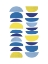Picture of BLUE YELLOW MODERN 6