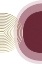 Picture of ABSTRACT MINIMALIST BURGUNDY GOLD 1
