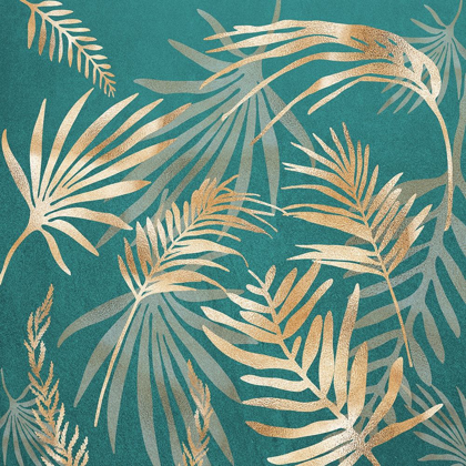 Picture of GLAM LEAVES TEAL 3