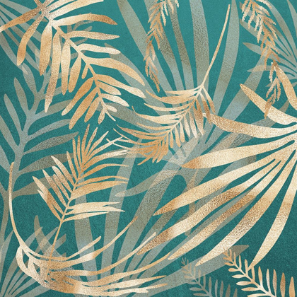 Picture of GLAM LEAVES TEAL 4
