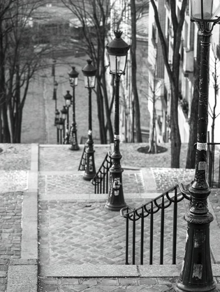Picture of THE FAMOUS STAIRCASE IN MONTMARTRE-PARIS-FRANCE