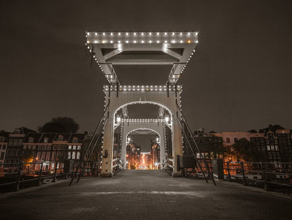 Picture of DRAWBRIDGE OVER CANAL-AMSTERDAM