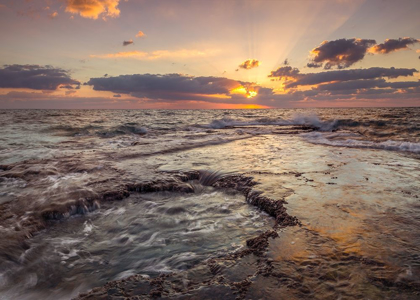 Picture of EVENING VIEW OF TRANQUIL BEACH