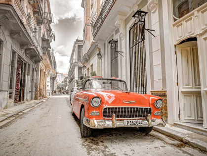 Picture of VINTAGE CAR ON STREET OF HAVANA-CUBA
