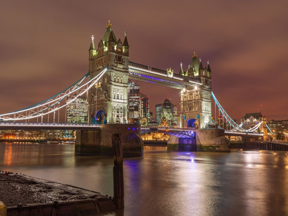 Picture of TOWER BRIDGE AT NIGHT-LONDON