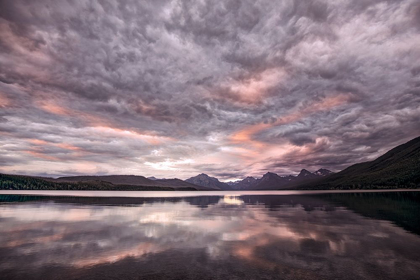 Picture of LAKE MCDONALD AT SUNSET IN SUMMER-GLACIER NATIONAL PARK-MONTANA
