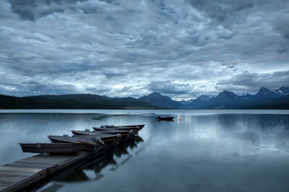 Picture of DOCK AND LAKE MCDONALD-GLACIER NATIONAL PARK-MONTANA