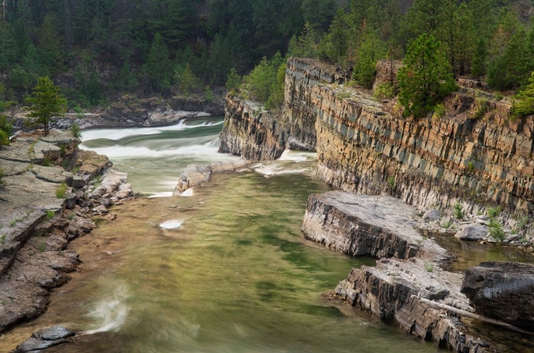 Picture of KOOTENAI FALLS-MONTANA-A SERIES OF CASCADES ON THE KOOTENAI RIVER