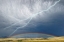 Picture of MONTANA-GALEN STORM CLOUDS WITH LIGHTNING AND RAINBOW