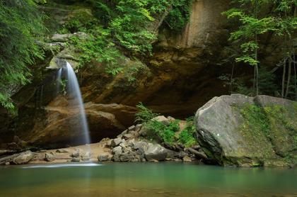 Picture of OLD MANS CAVE LOWER FALLS-HOCKING HILLS STATE PARK-OHIO