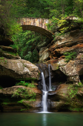 Picture of OLD MANS CAVE UPPER FALLS-HOCKING HILLS STATE PARK-OHIO