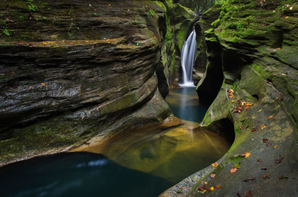 Picture of ROBINSON FALLS-ALSO KNOWN AS CORKSCREW FALLS-CARVES THROUGH A SMALL GORGE OF BLACK HAND SANDSTONE