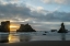 Picture of OREGON-BANDON BEACH WIZARDS HAT AND OTHER FORMATIONS AT SUNSET 