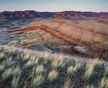Picture of PAINTED HILLS AT JOHN DAY FOSSIL BEDS NATIONAL MONUMENT-OREGON