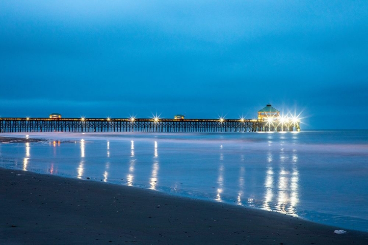 Picture of SOUTH CAROLINA EARLY CLOUDY MORNING AT FOLLY BEACH