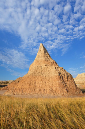 Picture of BADLANDS FORMATIONS AND MIXED GRASS PRAIRIE GRASSES BADLANDS NATIONAL PARK-SOUTH DAKOTA