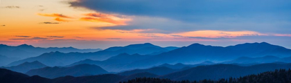 Picture of VIEW OF SMOKY MOUNTAIN RANGE FROM CLINGMANS DOME