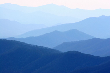 Picture of VIEW OF SMOKY MOUNTAIN RANGE FROM CLINGMANS DOME