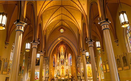 Picture of BASILICA STAINED GLASS SAINT JOSEPH CATHOLIC CHURCH-SAN ANTONIO-TEXAS BUILT IN 1871