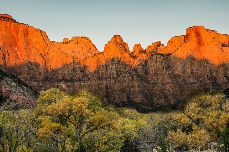 Picture of ZION NATIONAL PARK-TEMPLES AND TOWERS-SUNRISE