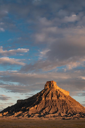 Picture of UTAH EARLY MORNING CLOUDS AT FACTORY BUTTE-UPPER BLUE HILLS