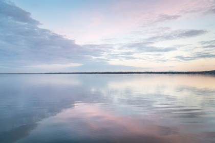 Picture of CLOUDS REFLECTED IN CALM WATERS OF BELLINGHAM BAY-WASHINGTON STATE