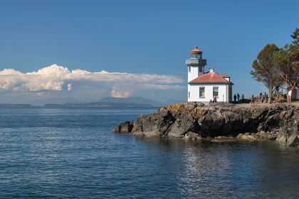 Picture of LIME KILN LIGHTHOUSE-LIME KILN POINT STATE PARK-SAN JUAN ISLAND-WASHINGTON STATE