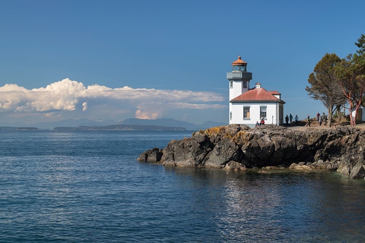 Picture of LIME KILN LIGHTHOUSE-LIME KILN POINT STATE PARK-SAN JUAN ISLAND-WASHINGTON STATE