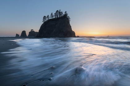 Picture of LITTLE JAMES ISLAND SUNSET-OLYMPIC NATIONAL PARK-WASHINGTON STATE