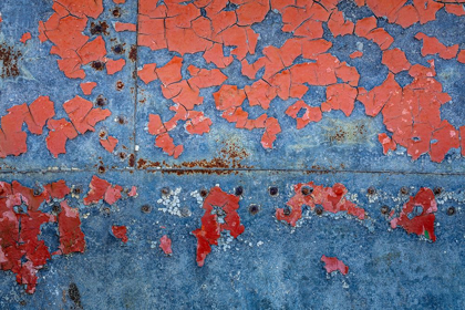 Picture of WASHINGTON STATE-PORT TOWNSEND-FORT WORDEN STATE PARK RUSTY METAL OF OLD METAL BOAT 