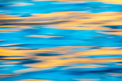 Picture of WASHINGTON STATE-SEABECK BLUE AND GOLD REFLECTIONS ON HOOD CANAL 