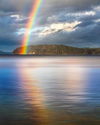 Picture of WASHINGTON STATE-SEABECK RAINBOW OVER HOOD CANAL 