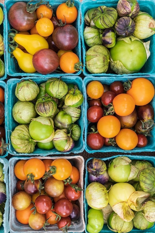 Picture of WASHINGTON STATE-VANCOUVER FRESH HEIRLOOM TOMATOES FOR SALE AT A FARMERS MARKET