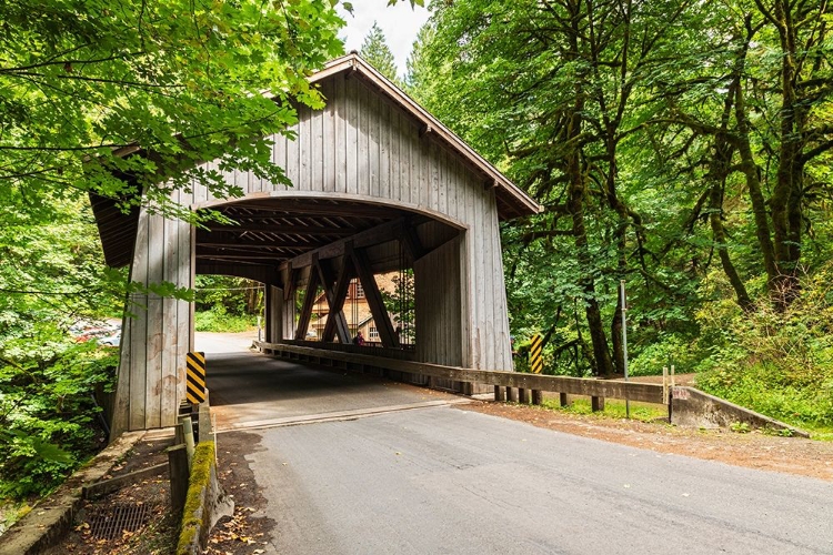 Picture of WASHINGTON STATE-WOODLAND COVERED BRIDGE OVER CEDAR CREEK NEAR VANCOUVER-WASHINGTON