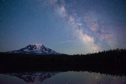 Picture of MILKY WAY RISING OVER MT ADAMS-GIFFORD PINCHOT NATIONAL FOREST-WASHINGTON STATE