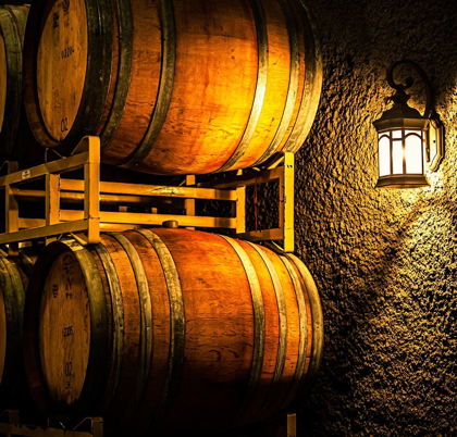 Picture of WASHINGTON STATE-YAKIMA VALLEY BARREL CAVE IN LOW LIGHT