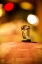 Picture of WASHINGTON STATE-RED MOUNTAIN GLASS BUNG ON A BARREL IN THE COL SOLARE WINERY