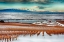 Picture of WASHINGTON STATE-PASCO WINTER ON SAGEMOOR VINEYARD WITH THE COLUMBIA RIVER