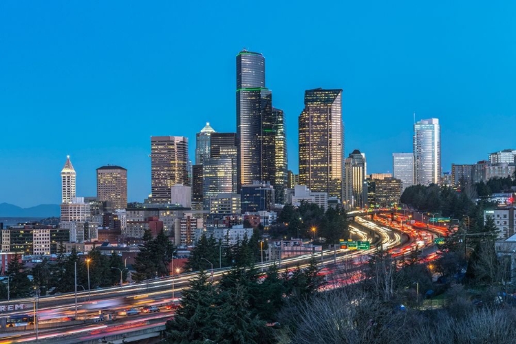 Picture of WASHINGTON STATE-SEATTLE I-5 AND DOWNTOWN