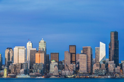 Picture of WASHINGTON STATE-SEATTLE SKYLINE AT TWILIGHT