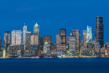 Picture of WASHINGTON STATE-SEATTLE SKYLINE AT TWILIGHT