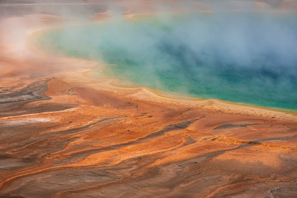 Picture of WYOMING-YELLOWSTONE NATIONAL PARK GRAND PRISMATIC SPRING SCENIC 